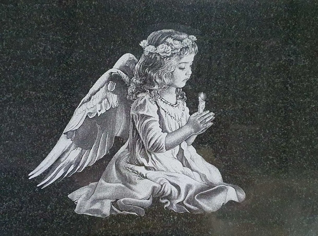 гравировка на памятнике ангел